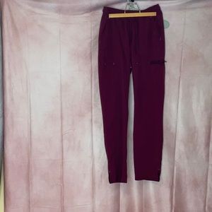 Scrub star small burgundy pants